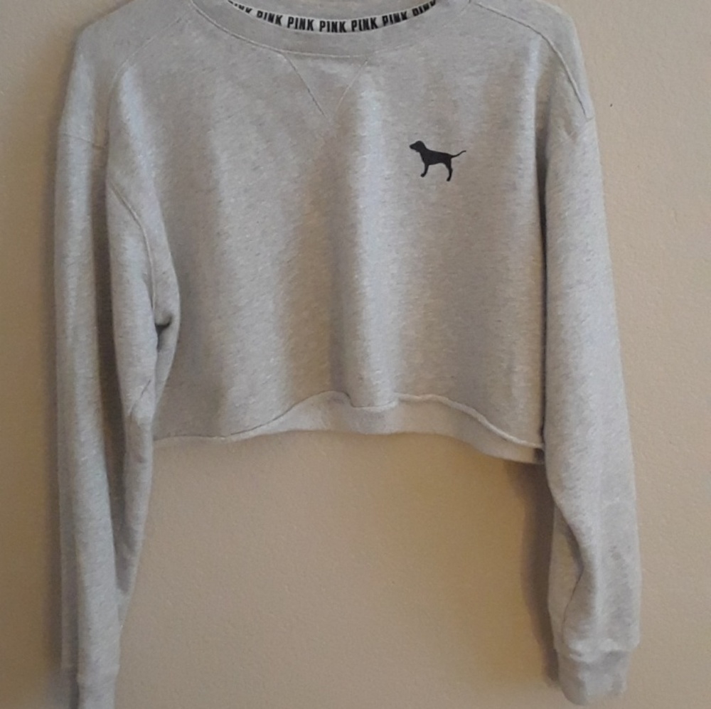 PINK Victoria's Secret Crop Top Sweatshirt